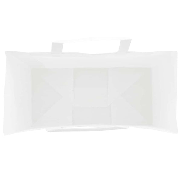 Weiße Papiertragetaschen mit Henkel, 250 Stk. 18x8x22 cm