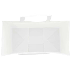 Weiße Papiertragetaschen mit Henkeln, 21x11x28 cm, 250 Stk.