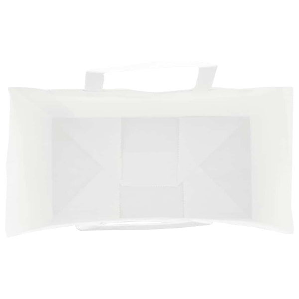 Weiße Papiertragetaschen mit Henkeln, 21x11x28 cm, 250 Stk.