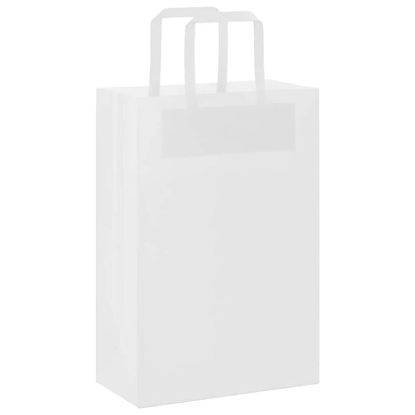 Weiße Papiertragetaschen mit Henkel, 250 Stk. 21x11x31 cm