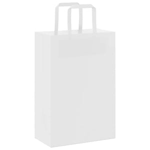 Weiße Papiertragetaschen mit Henkel, 250 Stk. 21x11x31 cm