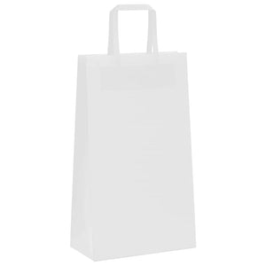 Weiße Papiertragetaschen mit Henkel, 250 Stk.