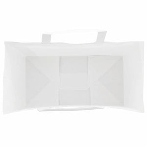 Weiße Papiertragetaschen mit Henkel, 250 Stk.