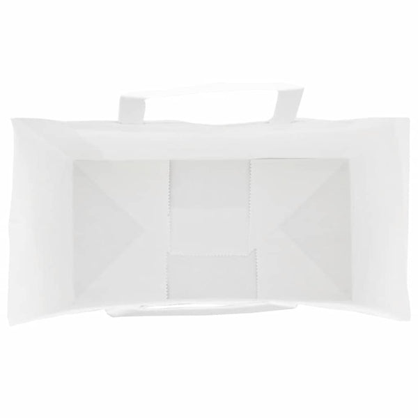 Weiße Papiertragetaschen mit Henkel, 250 Stk.
