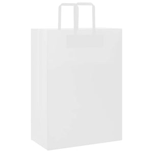 Papiertragetaschen Weiß mit Henkeln 32x17x44 cm - 250 Stk.