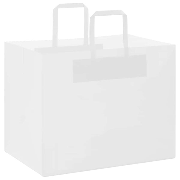 Papiertragetaschen Weiß mit Henkel 32x22x24 cm - 250 Stk.