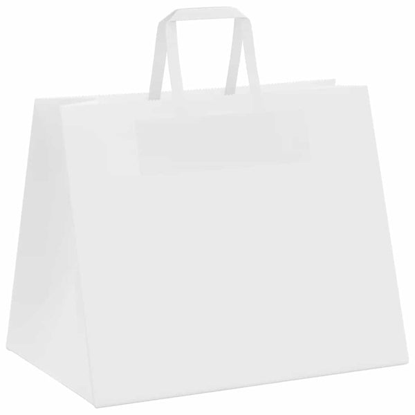 Papiertragetaschen Weiß mit Henkel 32x22x24 cm - 250 Stk.