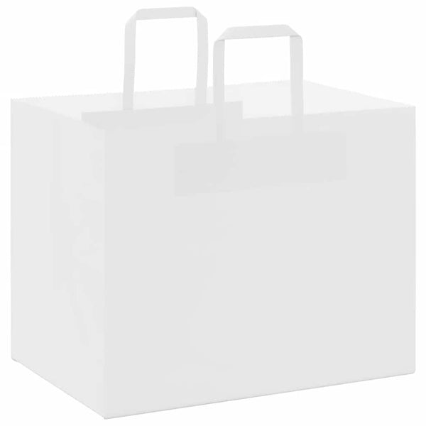 Papiertragetaschen Weiß mit Henkel 32x22x24 cm - 250 Stk.