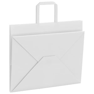 Papiertragetaschen Weiß mit Henkel 32x22x24 cm - 250 Stk.