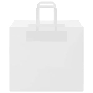Weiße Papiertragetaschen mit Henkel, 250 Stk. 32x22x28 cm