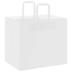 Weiße Papiertragetaschen mit Henkel, 250 Stk. 32x22x28 cm