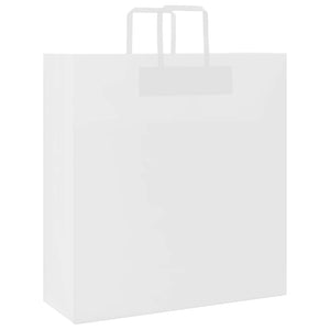 Weiße Papiertragetaschen mit Henkeln, 250 Stk. 45x17x48 cm