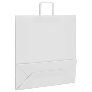 Weiße Papiertragetaschen mit Henkeln, 250 Stk. 45x17x48 cm