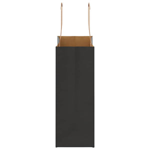 Schwarze Papiertragetaschen mit Henkeln, 250 Stk. - 18x8x22 cm