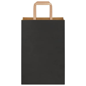 Schwarze Papiertragetaschen mit Henkel, 250 Stk.