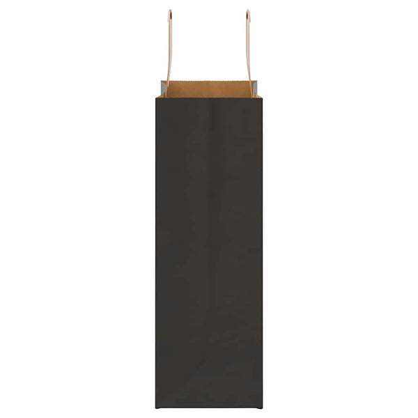 Schwarze Papiertragetaschen mit Henkel, 250 Stk.