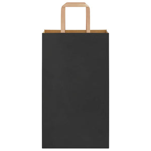 Schwarze Papiertragetaschen mit Henkeln, 250 Stk.