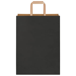 Schwarze Papiertragetaschen mit Henkel, 250 Stk.