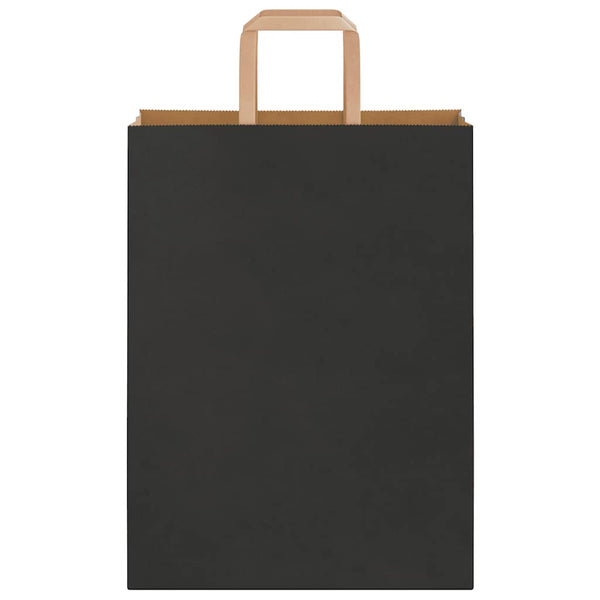 Schwarze Papiertragetaschen mit Henkel, 250 Stk.