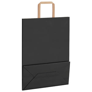 Schwarze Papiertragetaschen mit Henkel, 250 Stk.