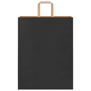 Schwarze Papiertragetaschen mit Henkel, 250 Stk.