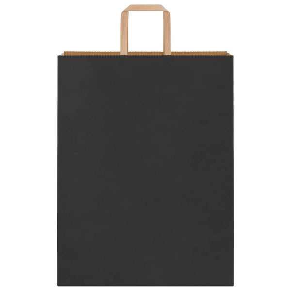 Schwarze Papiertragetaschen mit Henkel, 250 Stk.