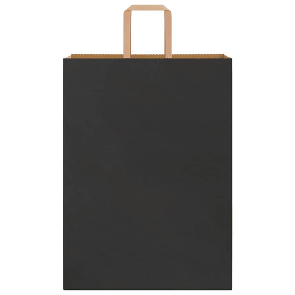 Schwarze Papiertragetaschen mit Henkel, 250 Stk. 32x17x44 cm