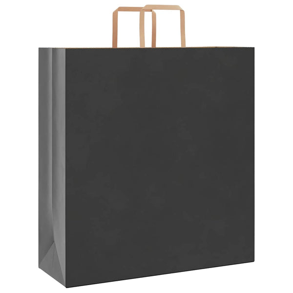 Schwarze Papiertragetaschen mit Henkeln, 250 Stk. 45x17x48 cm