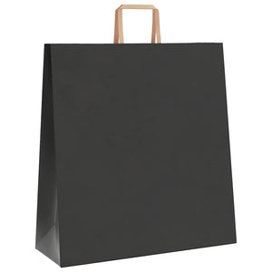 Schwarze Papiertragetaschen mit Henkeln, 250 Stk. 45x17x48 cm