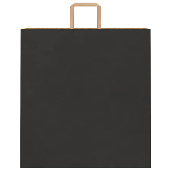 Schwarze Papiertragetaschen mit Henkeln, 250 Stk. 45x17x48 cm
