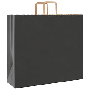 Schwarze Papiertragetaschen mit Henkeln, 250 Stk. 54x15x49 cm