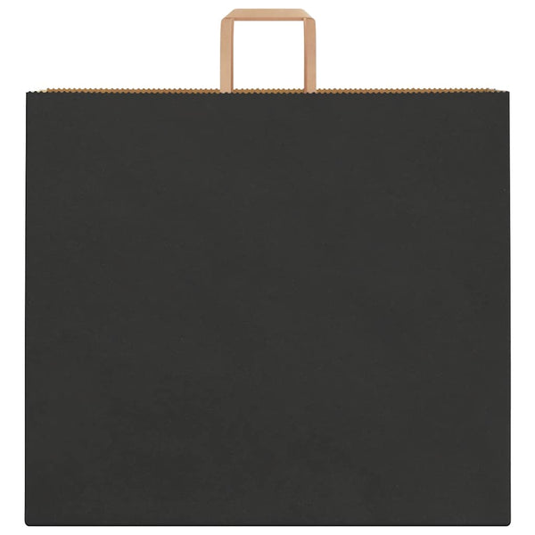 Schwarze Papiertragetaschen mit Henkeln, 250 Stk. 54x15x49 cm