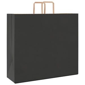 Schwarze Papiertragetaschen mit Henkeln, 250 Stk. 54x15x49 cm