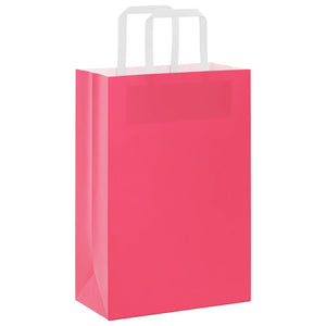 Papiertragetaschen Rosa mit Henkel, 250 Stk.