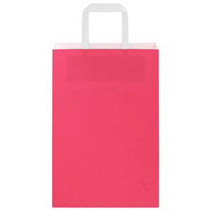 Papiertragetaschen Rosa mit Henkel, 250 Stk.