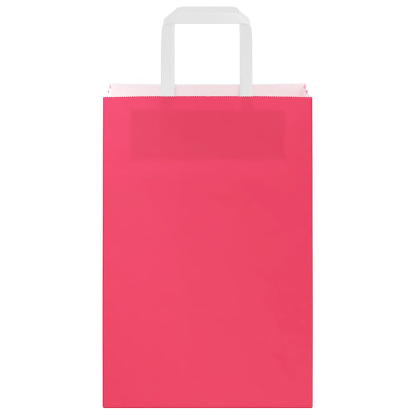 Papiertragetaschen Rosa mit Henkel, 250 Stk.