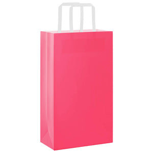 Papiertragetaschen Rosa mit Henkel, 250 Stk.