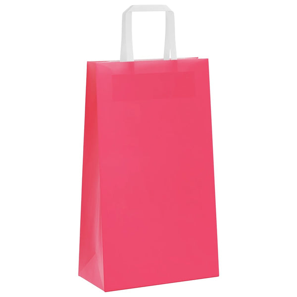 Papiertragetaschen Rosa mit Henkel, 250 Stk.