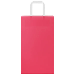 Papiertragetaschen Rosa mit Henkel, 250 Stk.
