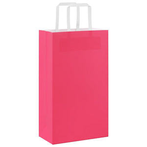 Papiertragetaschen Rosa mit Henkel, 250 Stk.