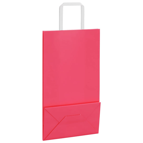 Papiertragetaschen Rosa mit Henkel, 250 Stk.