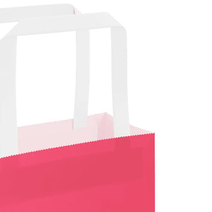 Papiertragetaschen Rosa mit Henkel, 250 Stk.