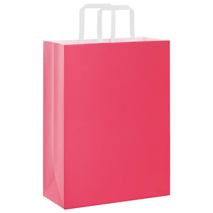 Papiertragetaschen Rosa mit Henkel, 250 Stk.