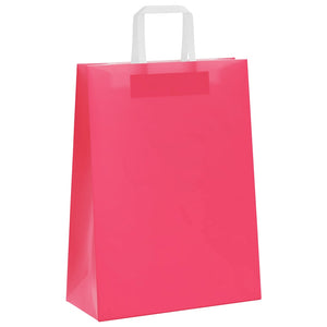 Papiertragetaschen Rosa mit Henkel, 250 Stk.