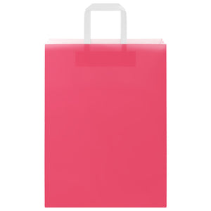 Papiertragetaschen Rosa mit Henkel, 250 Stk.