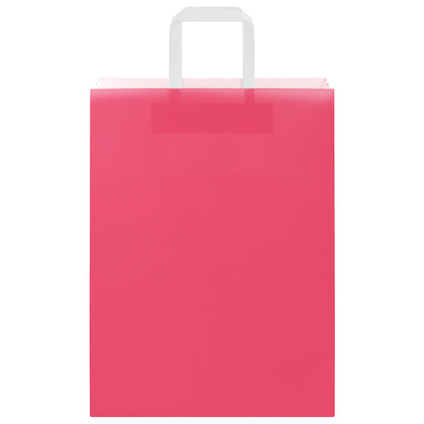 Papiertragetaschen Rosa mit Henkel, 250 Stk.