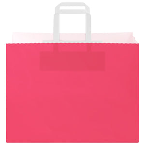 Papiertragetaschen Rosa mit Henkel, 250 Stk.