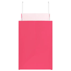 Papiertragetaschen Rosa mit Henkel, 250 Stk.