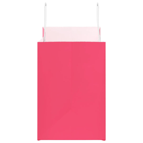 Papiertragetaschen Rosa mit Henkel, 250 Stk.