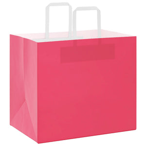 Papiertragetaschen Rosa mit Henkel, 250 Stk.